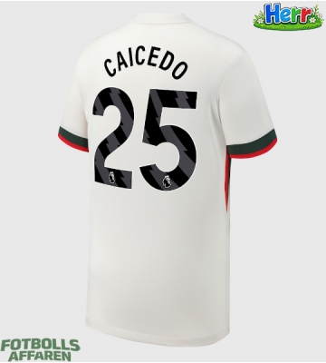 Chelsea Moises Caicedo #25 Bortatröja 2025-26 Kortärmad
